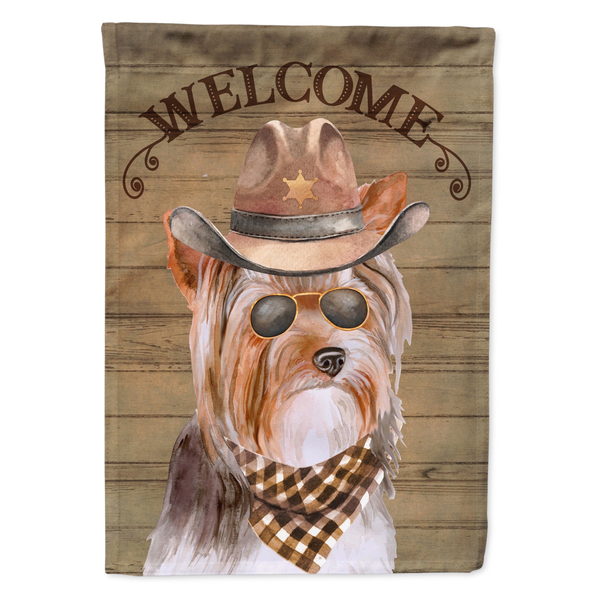 Yorkshire Terrier #3 Country Dog Flag Garden Size